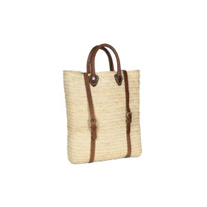 MOROCCAN WOVEN BACKPACK WITH HANDLE