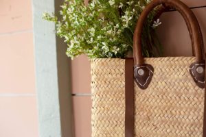 MOROCCAN WOVEN BACKPACK WITH HANDLE