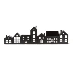BLACK METAL HOUSE   MANTEL DECOR