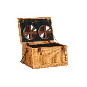 WILLOW 6 PERSON PICNIC BASKET INSULATED LINING