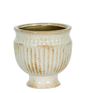 ANTIQUE FINISH CERAMIC URN TALL
