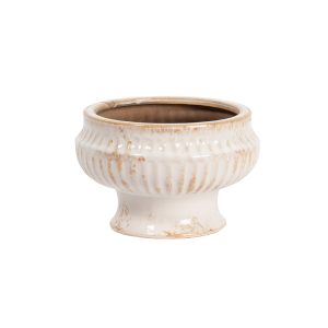 ANTIQUE FINISH CERAMIC URN LARGE