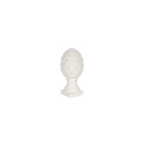 WHITE CERAMIC ARTICHOKE SMALL