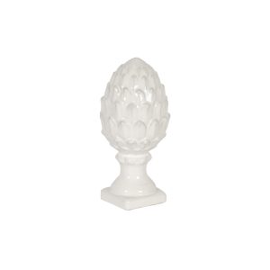 WHITE CERAMIC ARTICHOKE LARGE