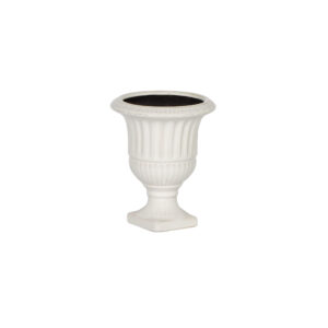 CERAMIC URN W/SQUARE BASE M
