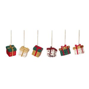 PAPER MACHE HANDMADE BOX  ORNAMENT – 6 ASSORTED