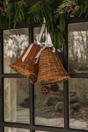 UNPEELED WILLOW BELL  WITH WHITE RIBBON MEDIUM
