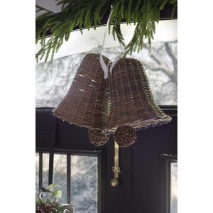 UNPEELED WILLOW BELL WITH WHITE RIBBON