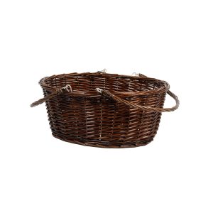 OVAL WILLOW SHOPPER WITH DROP HANDLES