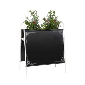 FLORAL DISPLAY STAND WITH CHALKBOARD