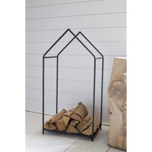 METAL HOUSE FRAME LOG HOLDER