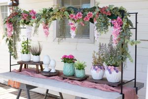 BLACK METAL TABLE TOP DISPLAY RACK EXTENDABLE