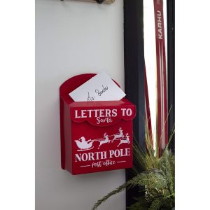 RED METAL LETTER BOX