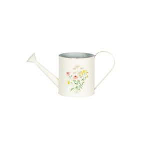 WATERING CAN WITH FLORAL EMBOSS DESIGN